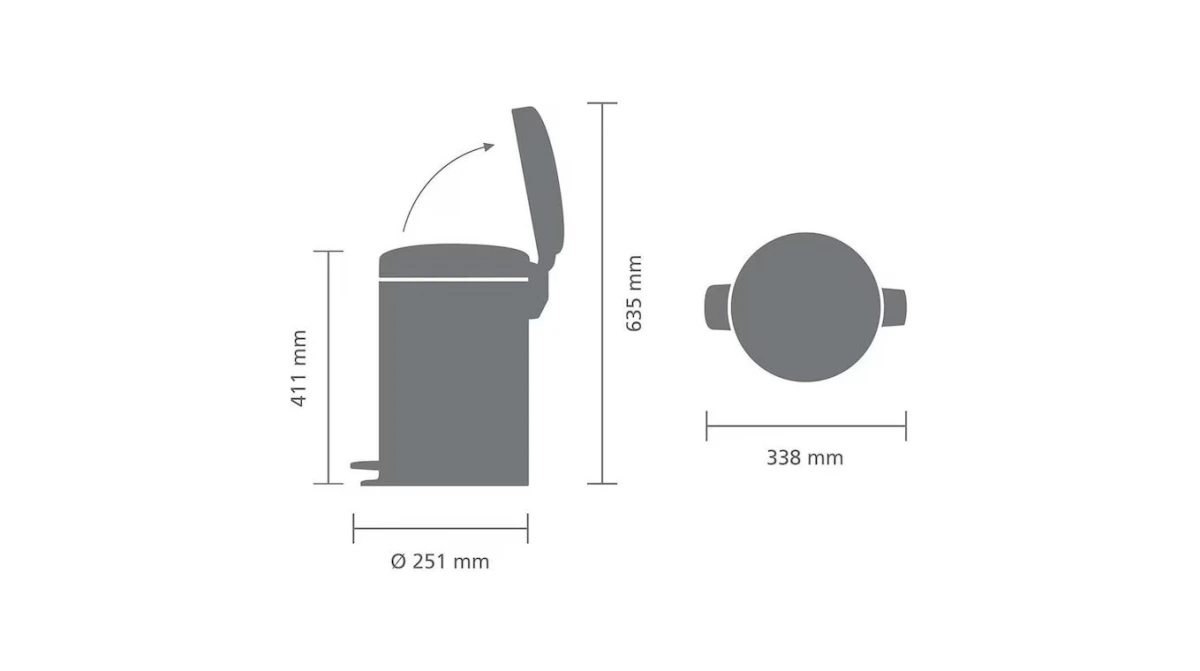 BRABANTIA Treteimer NewIcon 12 L