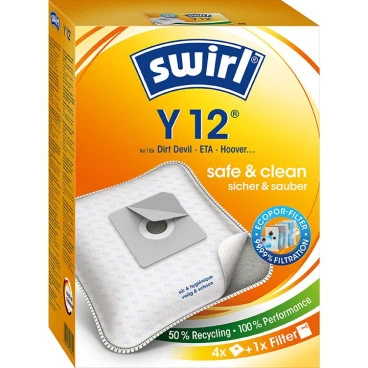 SWIRL Sac aspirateur Y 12 EcoPor 4 pièces