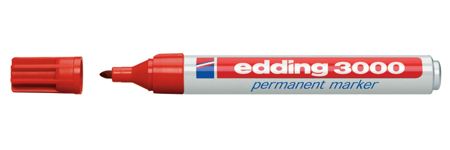 edding Permanent Marker 3000 rot