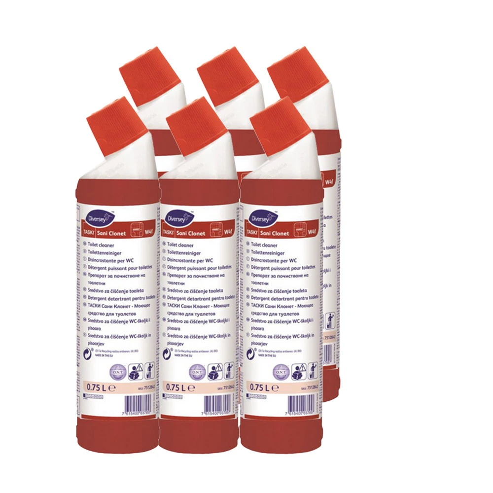 TASKI Nettoyant toilettes Sani Clonet W4f 6 x 750 ml