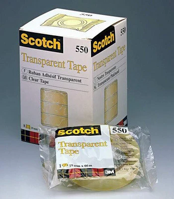 SCOTCH 550 Tape Rubans adhésifs 19 mm x 66 m
