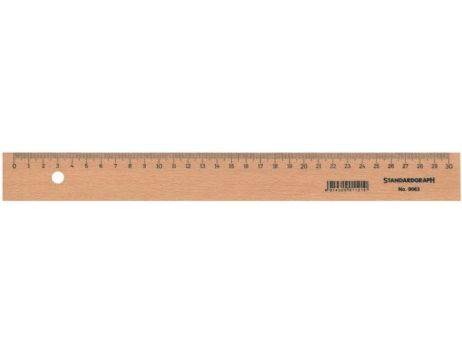 DUX Règle bois 30cm