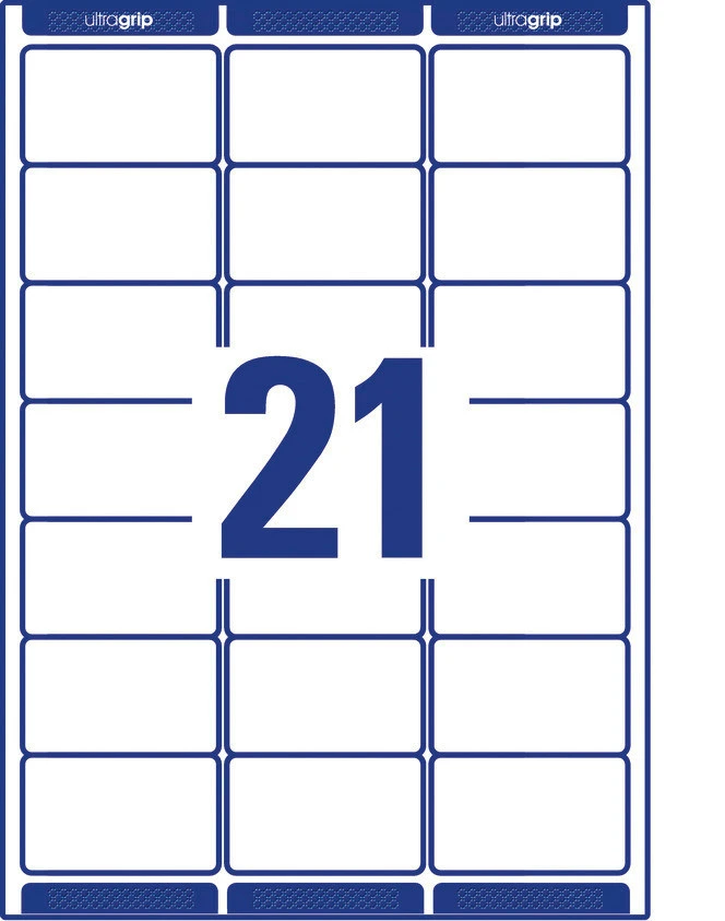 AVERY ZWECKFORM L7160-40 Adressetiketten, 63.5 x 38.1 mm, 40 Blatt