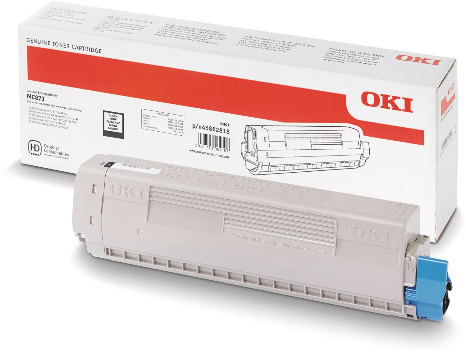 OKI Toner schwarz 45862818