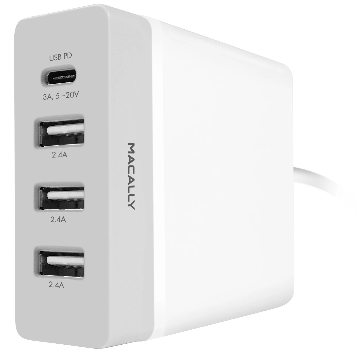 MACALLY HOME72 Chargeur secteur 4x USB Ports