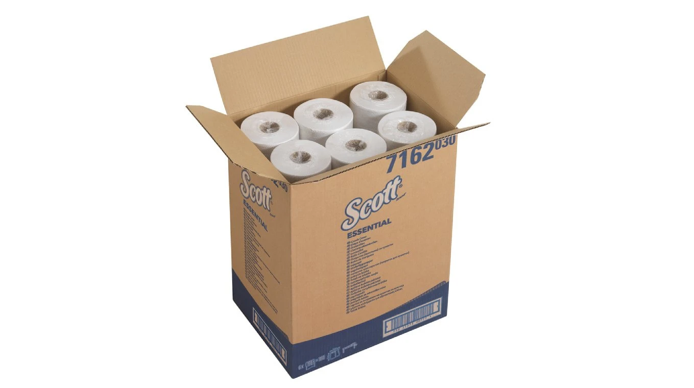 SCOTT Rouleau de consultation Essential 1 couche, 59 cm x 73 mc, 6 rouleaux