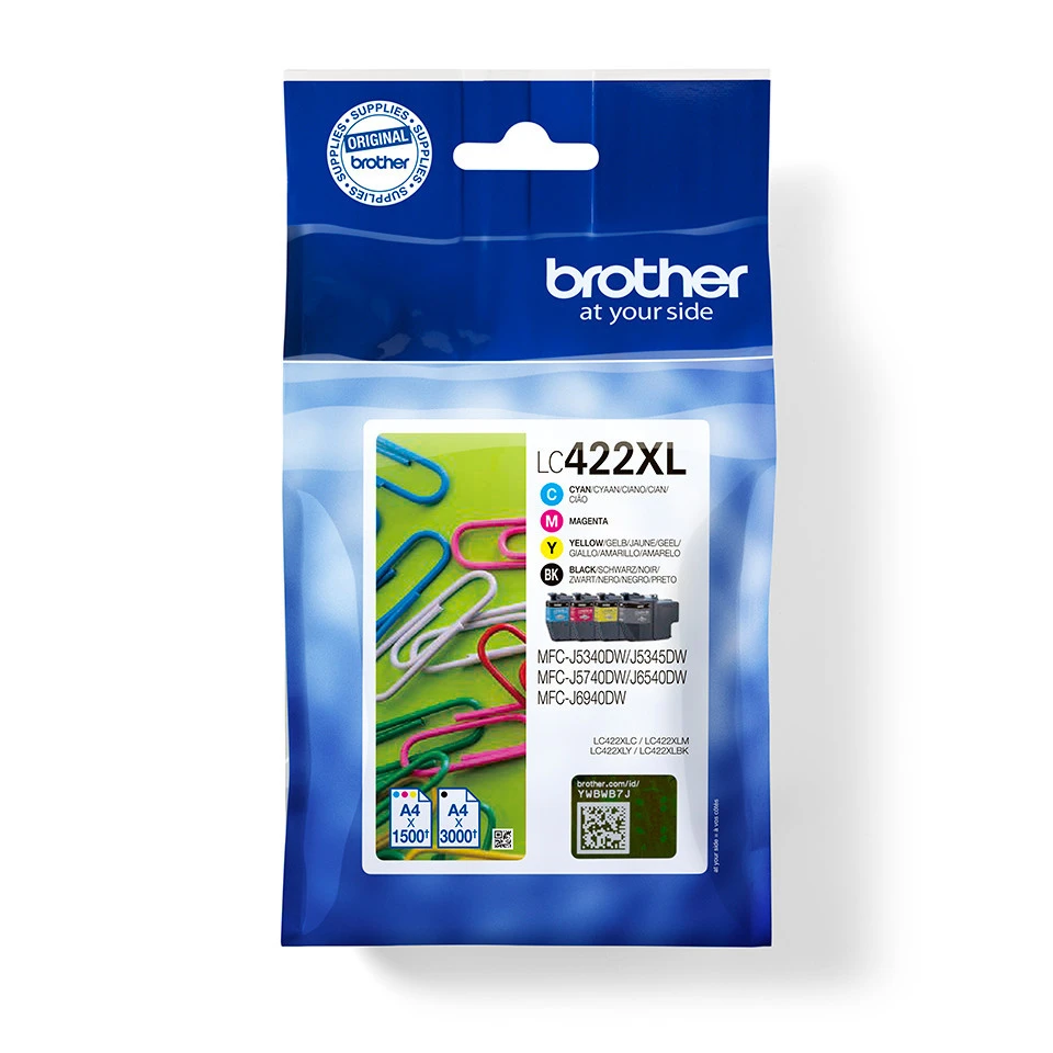 BROTHER Valuepack Tinte LC-422XLVAL CMYBK