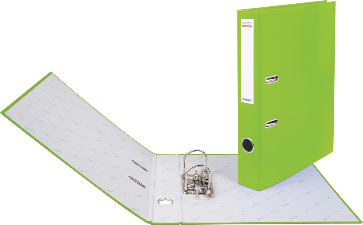 Classeur fédéral Biella, largeur de dos 4 cm, vert clair