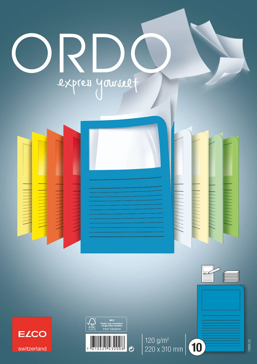 ELCO Organisationsmappen Ordo A4 mit Fenster 10 Stk.