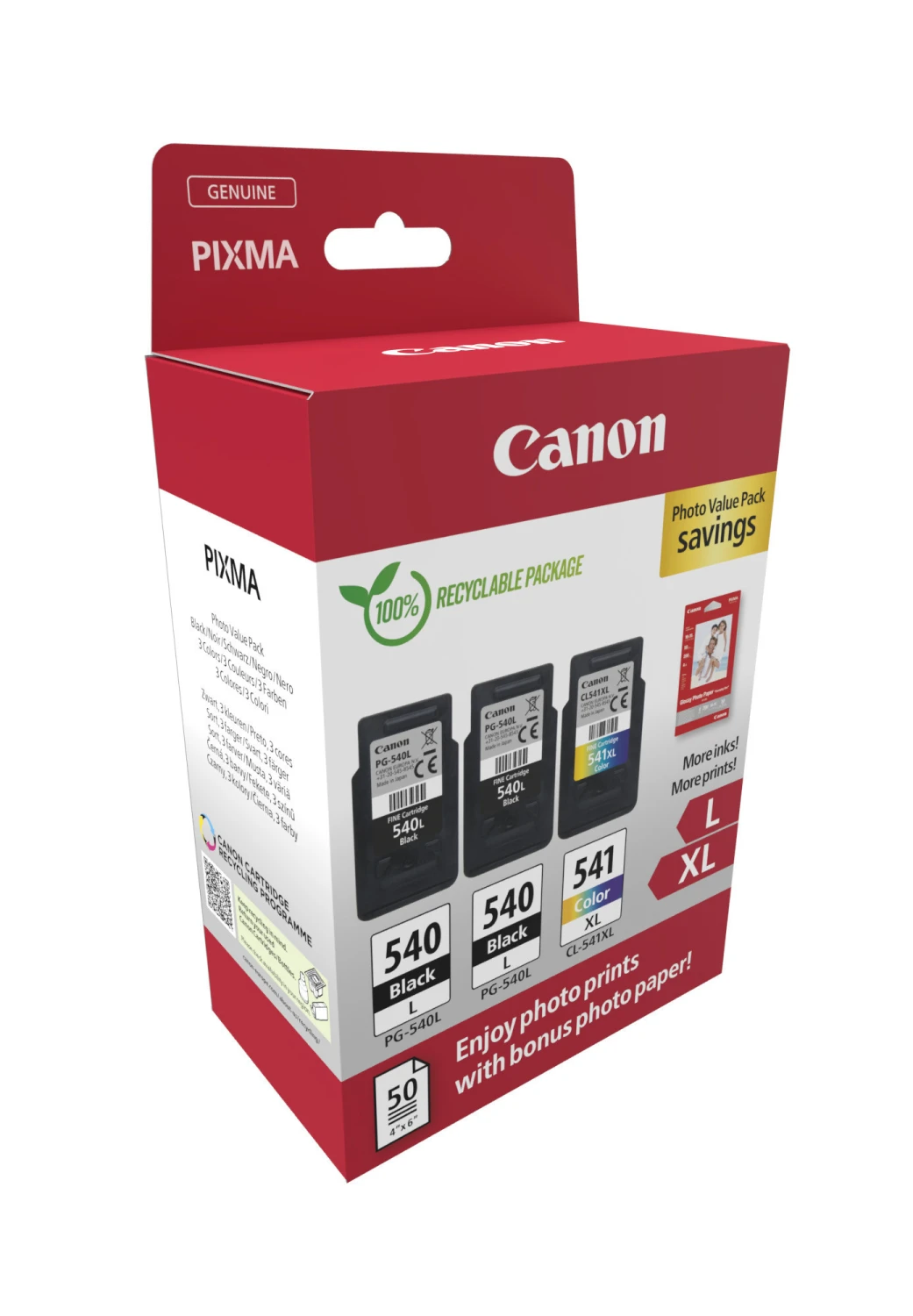CANON Photo Value Pack L+XL BKCMY