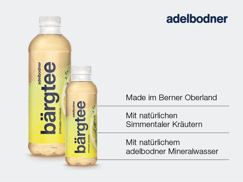 ADELBODNER Thé de montagne citron-thym 6 x 1 litres