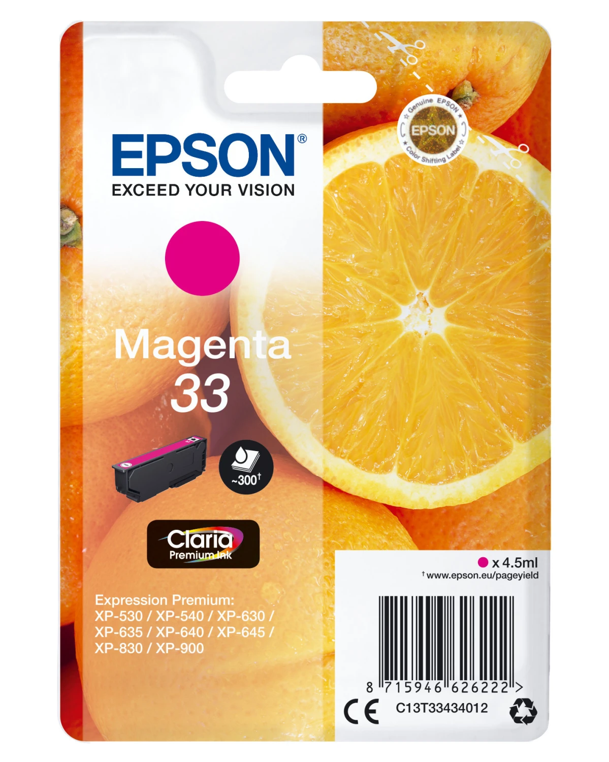 EPSON Tintenpatrone 33 magenta