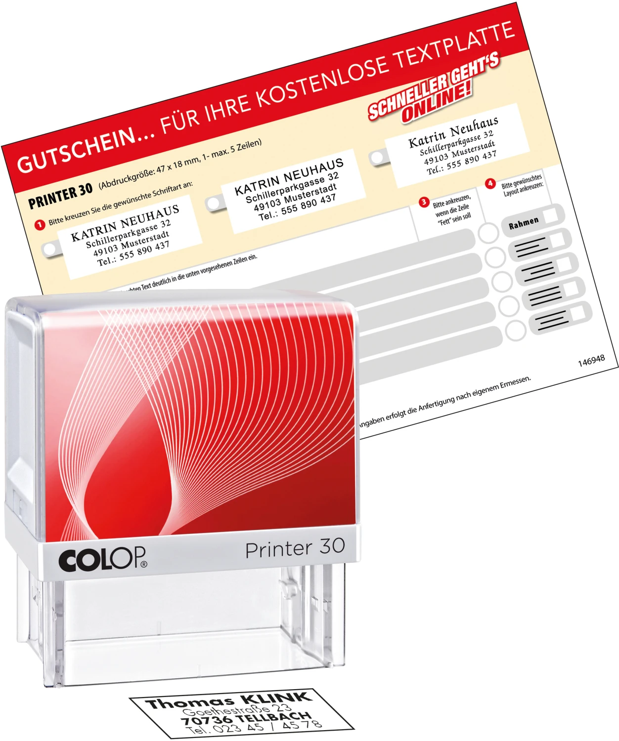 COLOP  30 G7 Tampon text