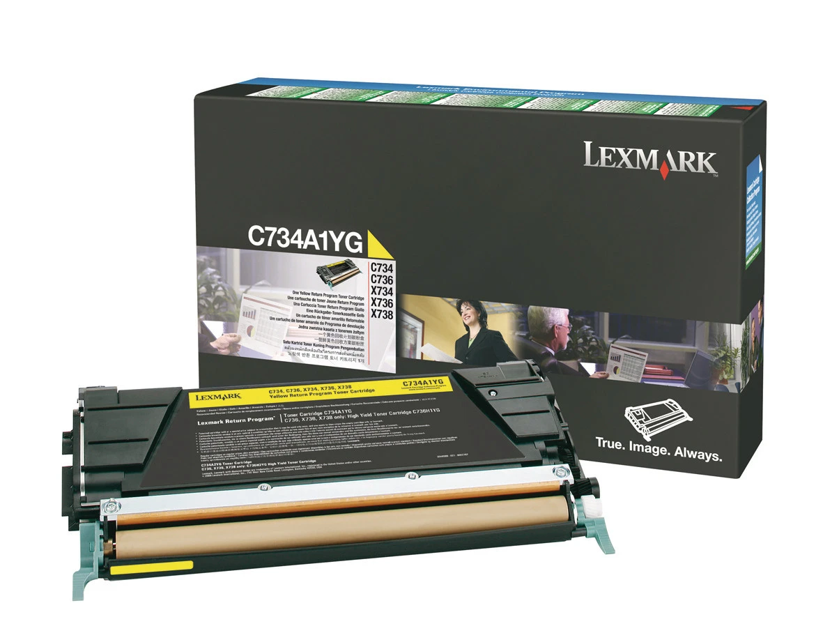 LEXMARK C734A1YG Toner gelb
