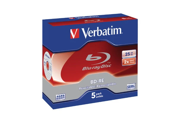 Verbatim 5-Pack Blu-Ray 2x 25GB überschreibbar