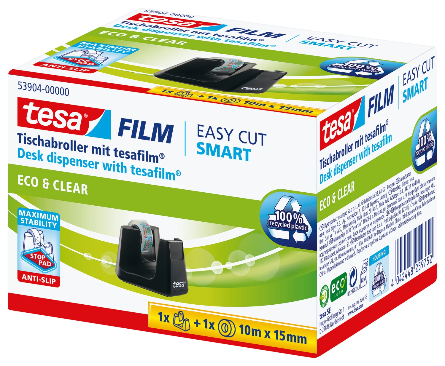 TESA Dérouleur Easy Cut ecoLogo Smart