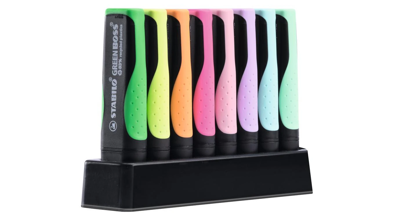 STABILO GREEN BOSS Textmarker Tischset 8 Stk.