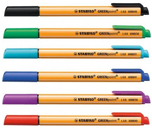 STABILO GREENpoint Faserschreiber 0.8 mm