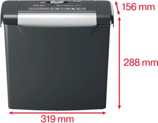 REXEL Aktenvernichter Momentum S206, P-2, 9lt