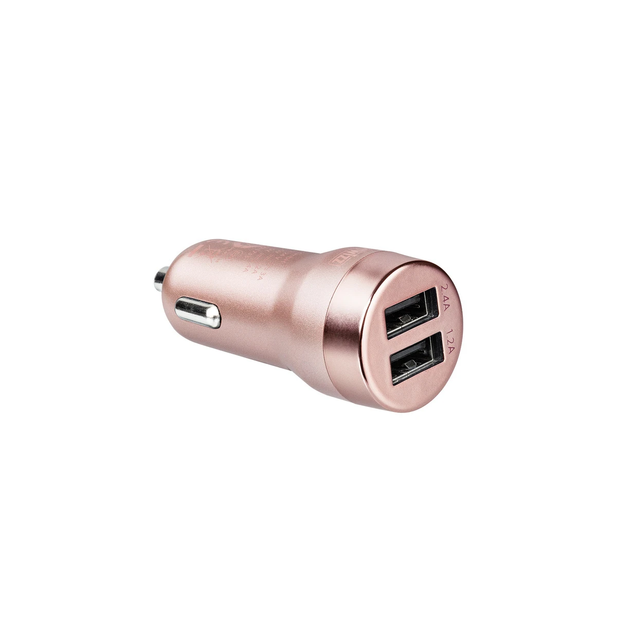 CarPlug Double Blanc-Alu