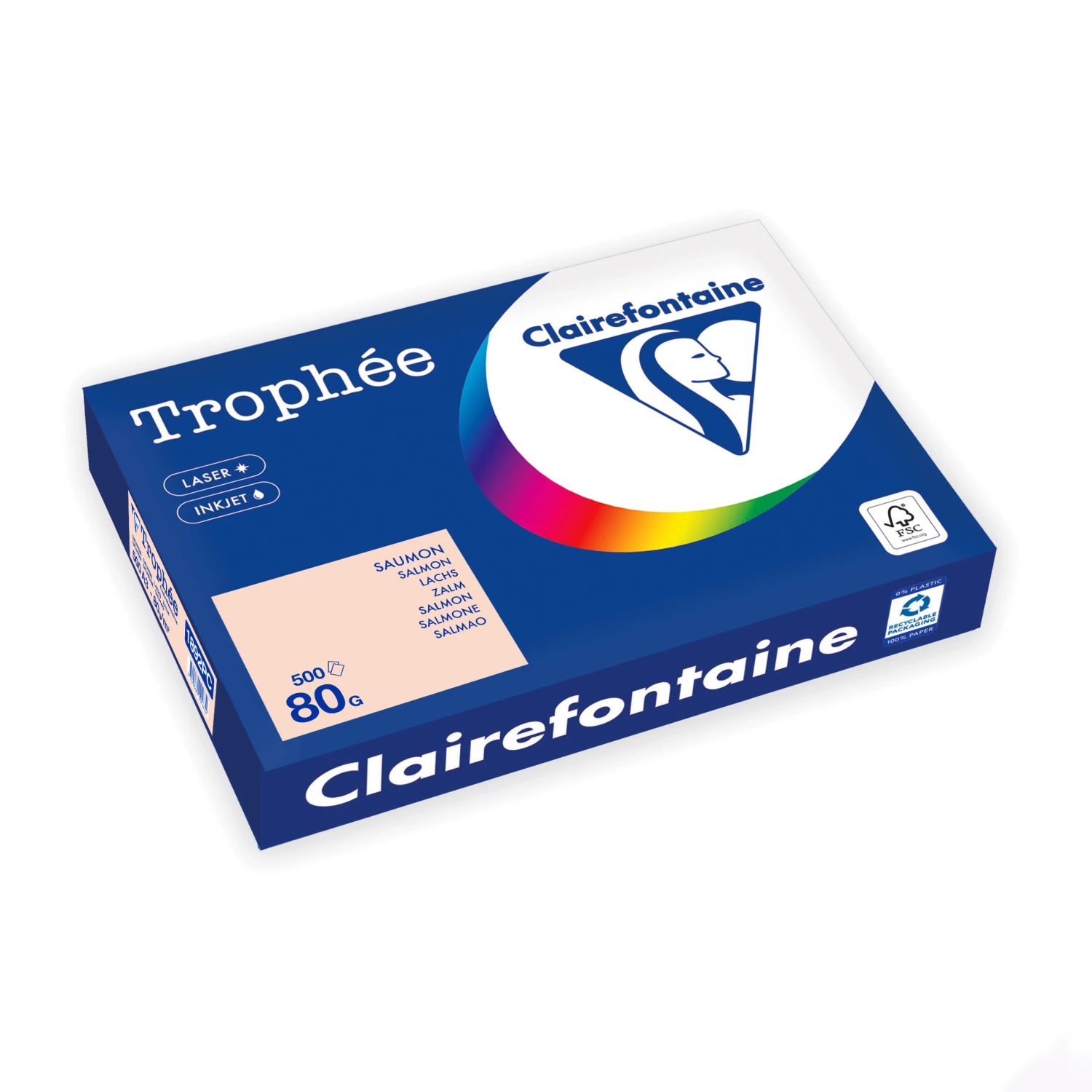 CLAIREFONTAINE Kopierpapier Trophée Pastell A3, 80 g/m², 500 Blatt
