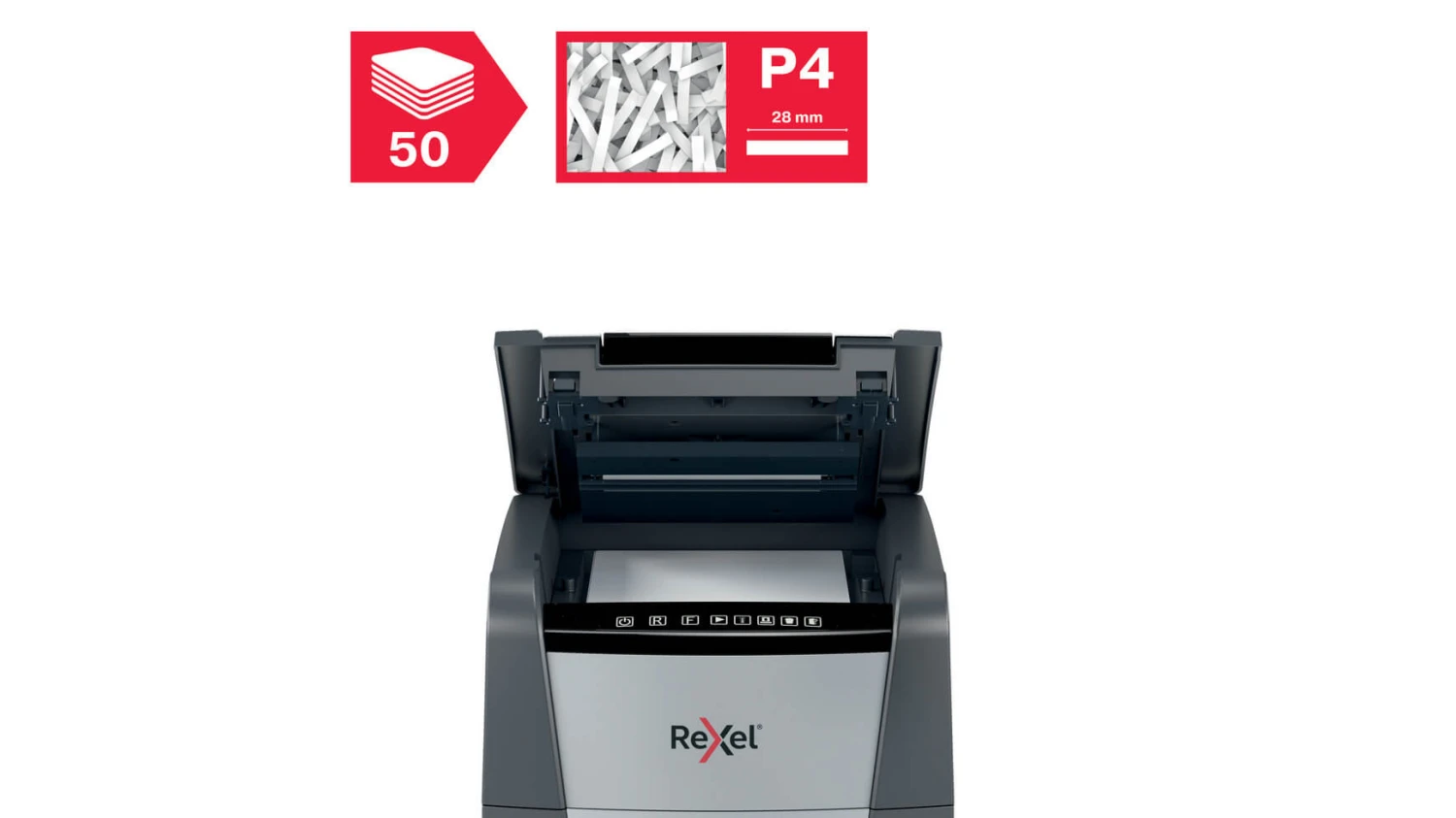 REXEL Destructeurs de docum. Optimum AutoFeed+ 50X
