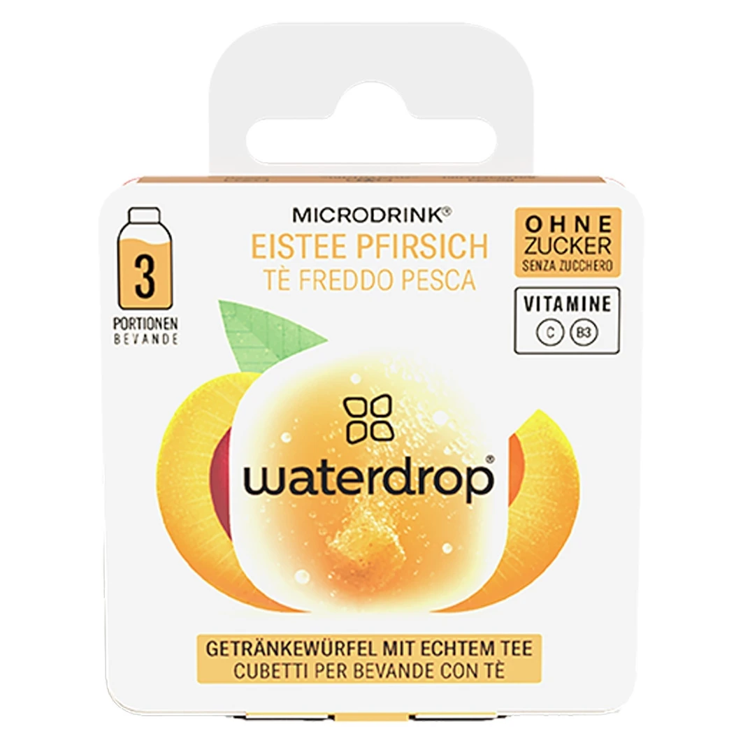 WATERDROP thé glacé pêche 12 pack