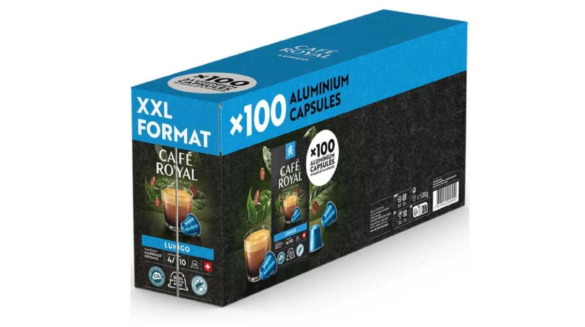 CAFÉ ROYAL Kaffeekapseln Lungo 100 Stück