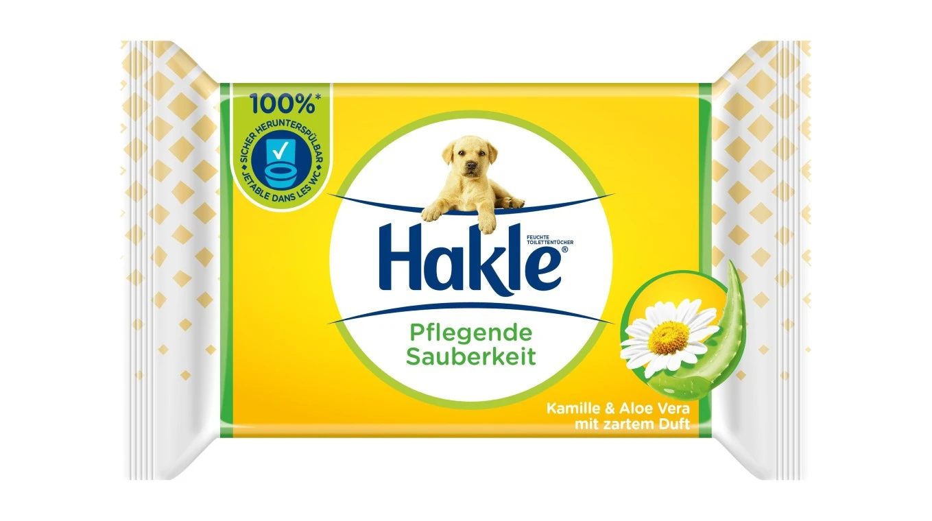 HAKLE Lingettes humides Propreté Traitante 12 paquets