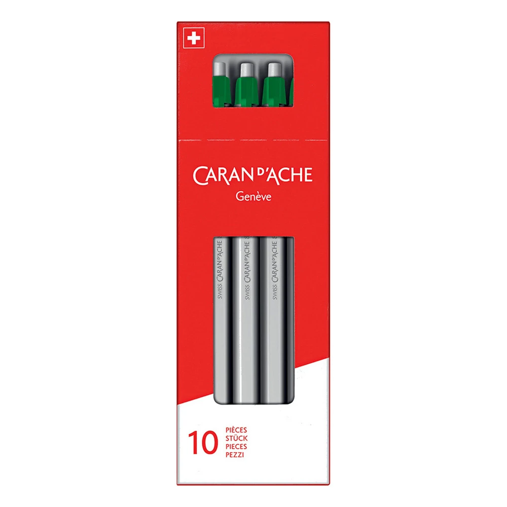 Caran D'Ache stylo à bille rétractable 825 encre verte