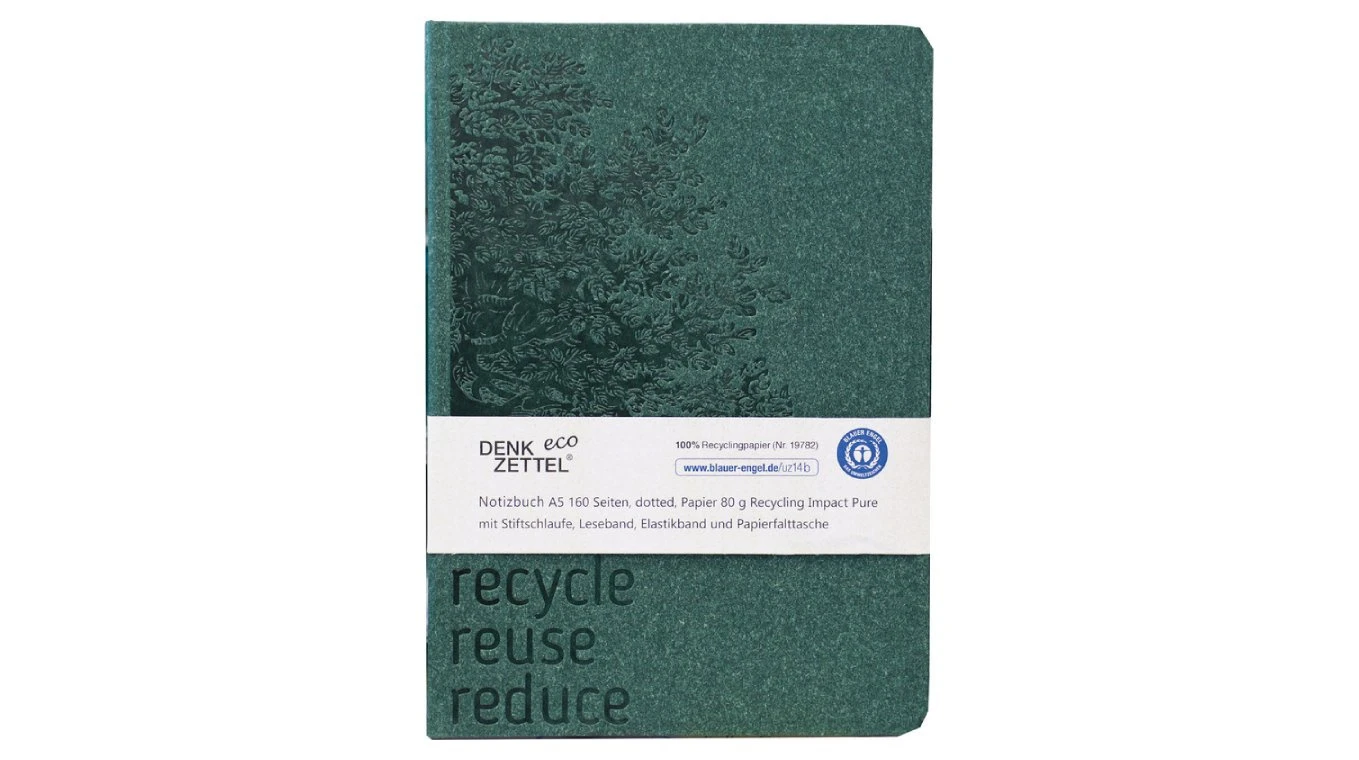 DENKZETTEL® Notizbuch Eco - A5 - Blauer Engel