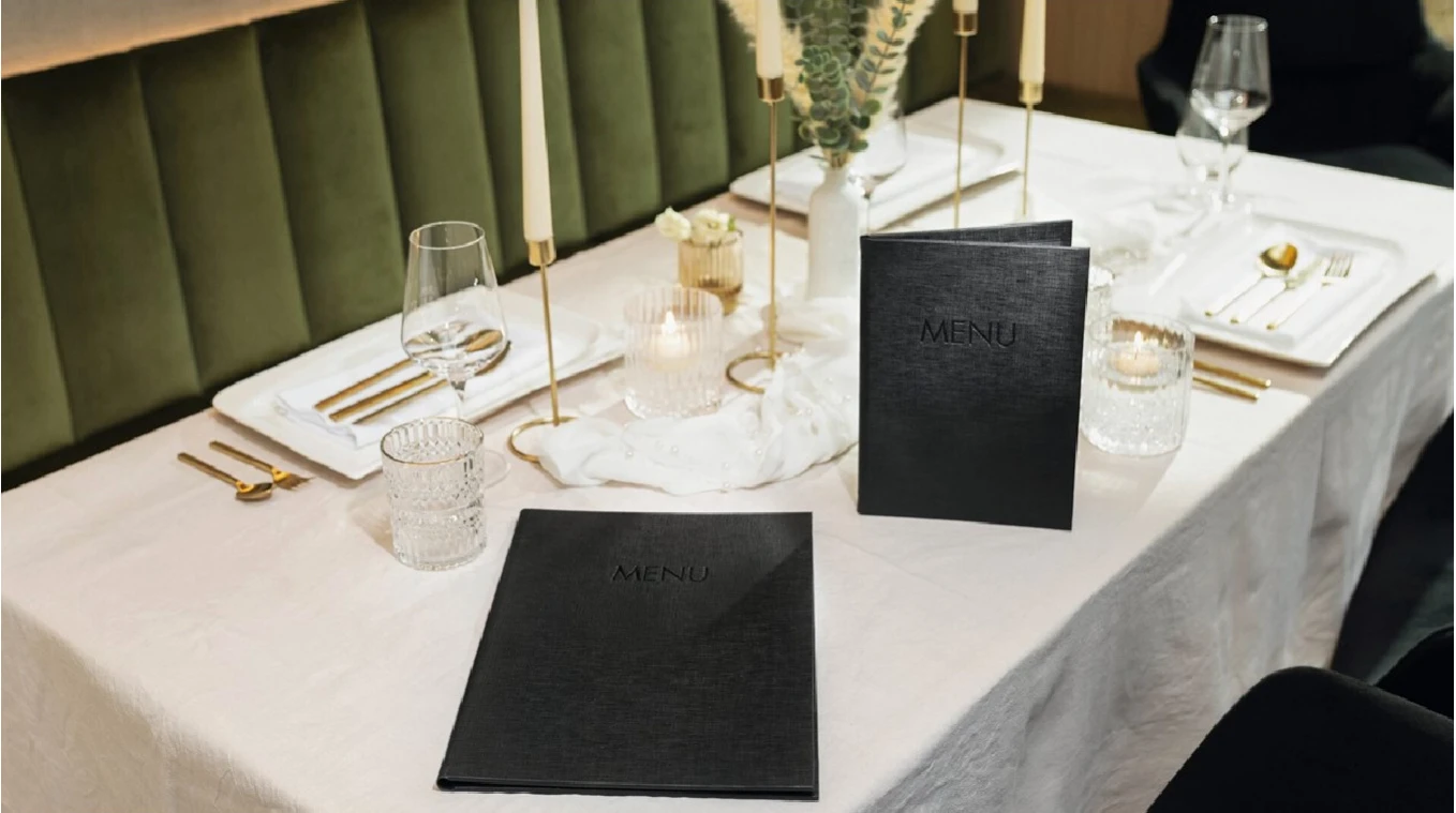 SIGEL Porte-menu - avec reliure élastique - pour 8 pages - avec reliure élastiqu