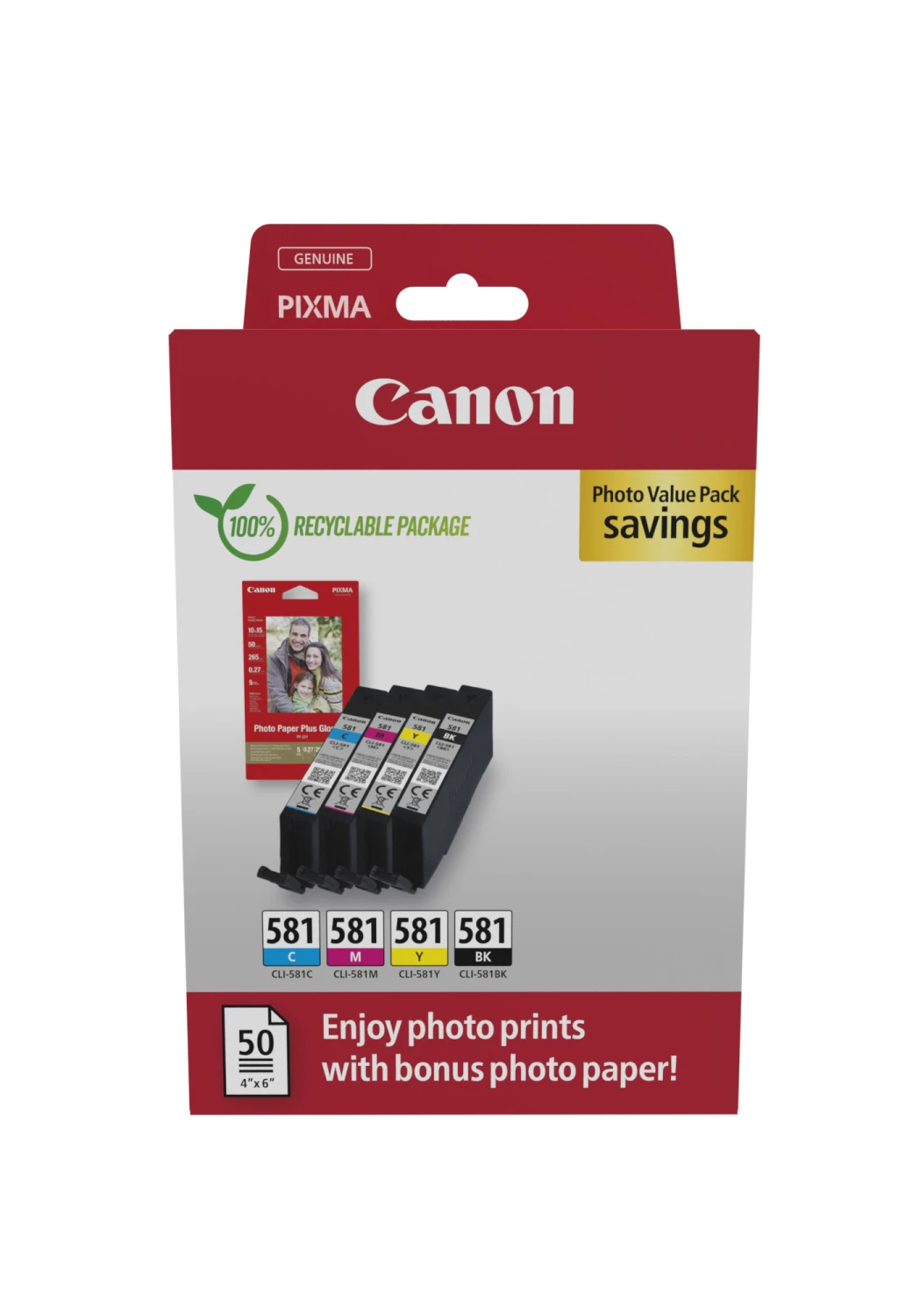 CANON Photo Valuepack BKCMY