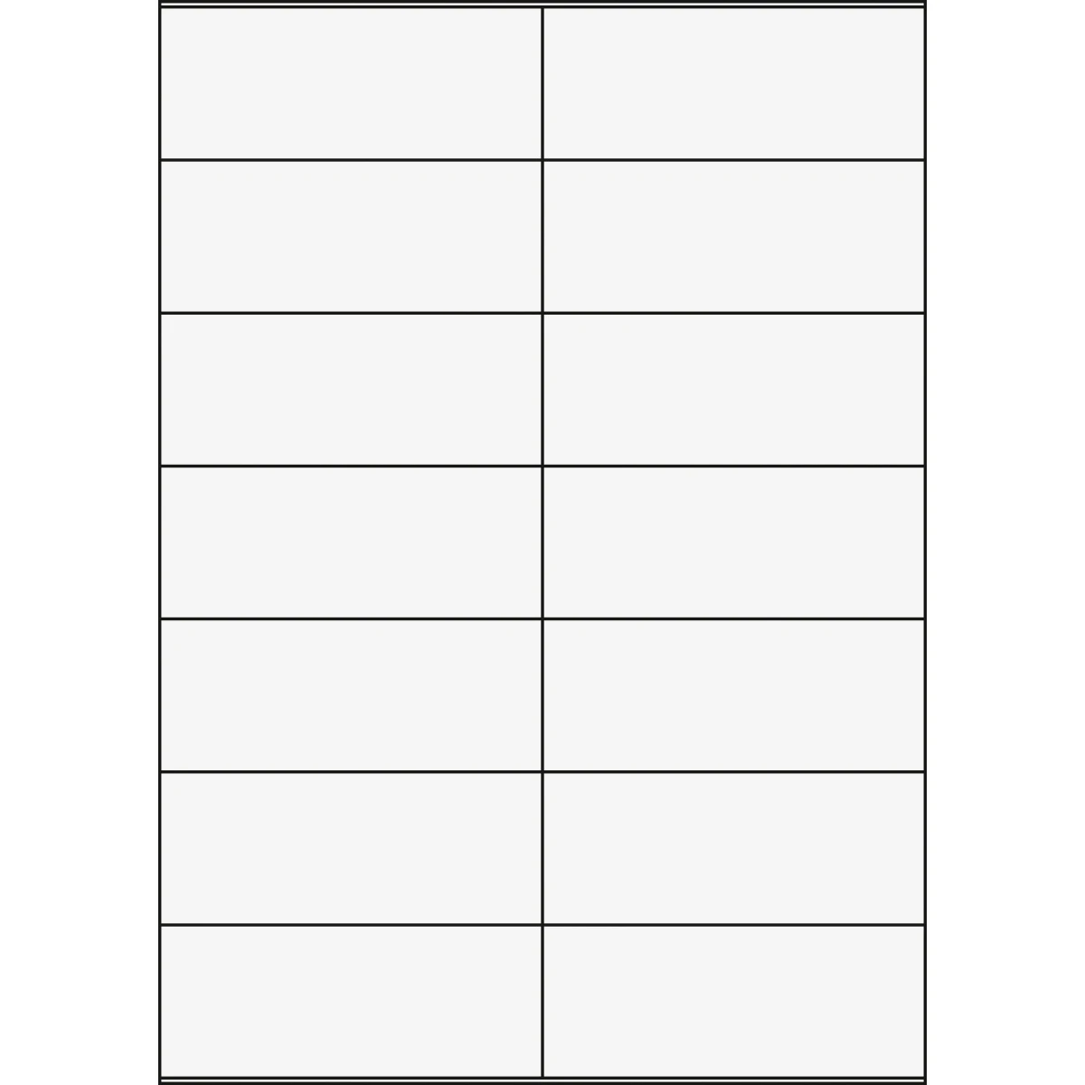 Etiketten A4, 105 x 42 mm, 100 Blatt