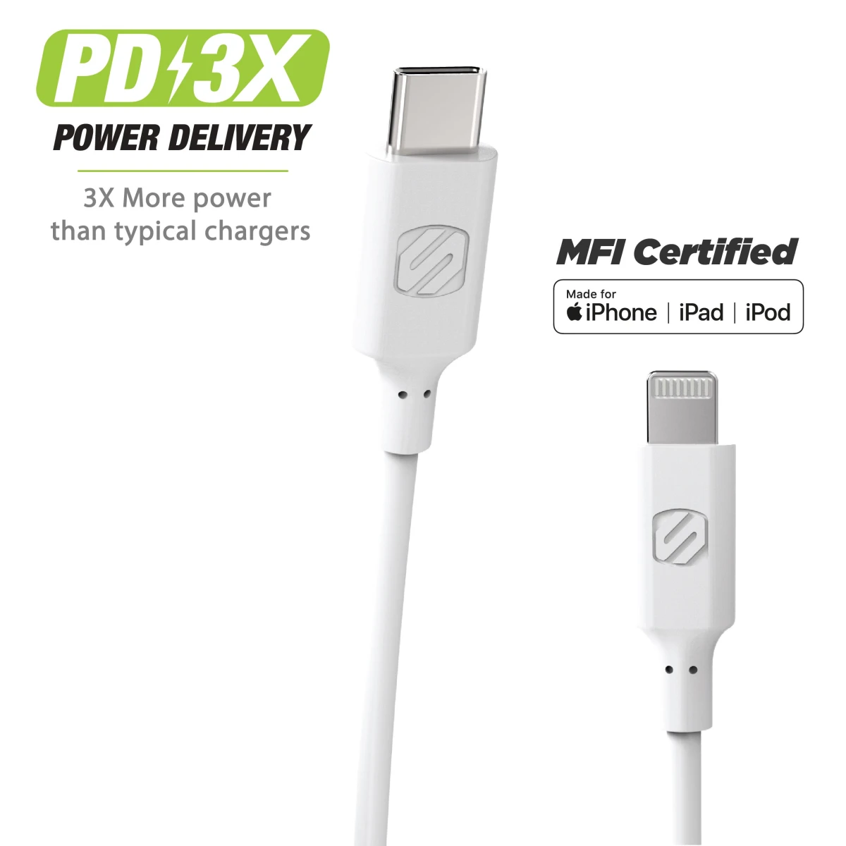 Scosche Strikeline USB-C zu Lightning Kabel 1.2m