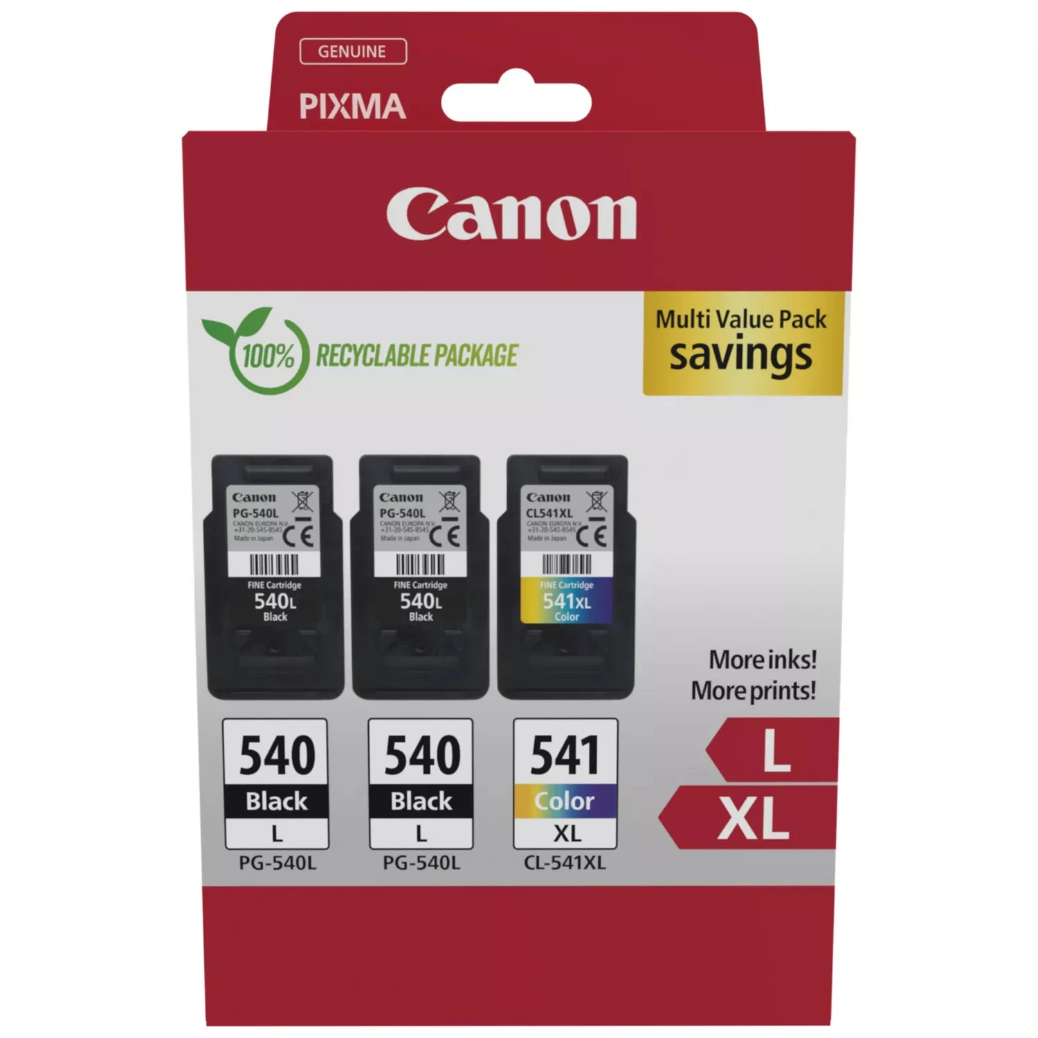 CANON Multipack Tinte L+XL BKCMY