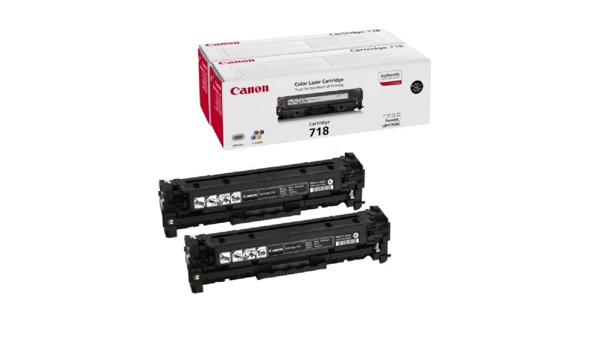CANON 718 Cartouche toner noir - 2 pcs.