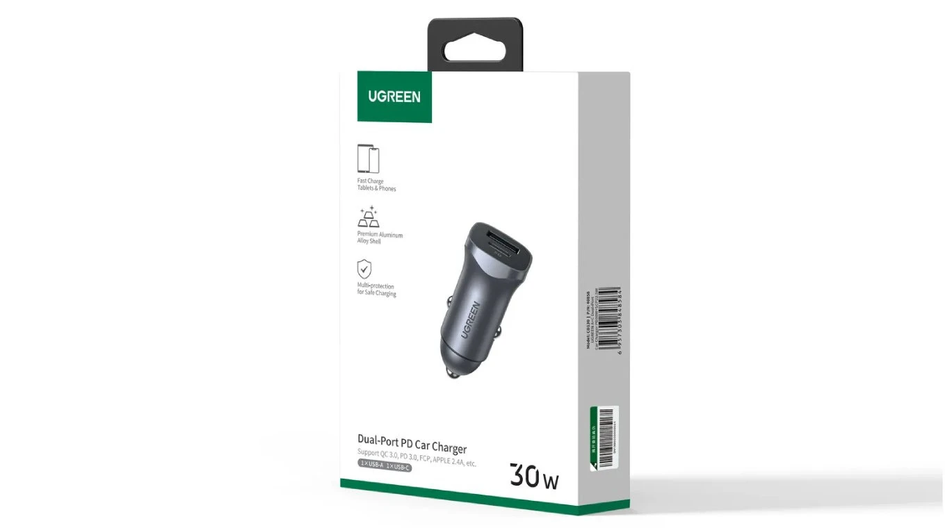 UGREEN Fast Car Charger 30W