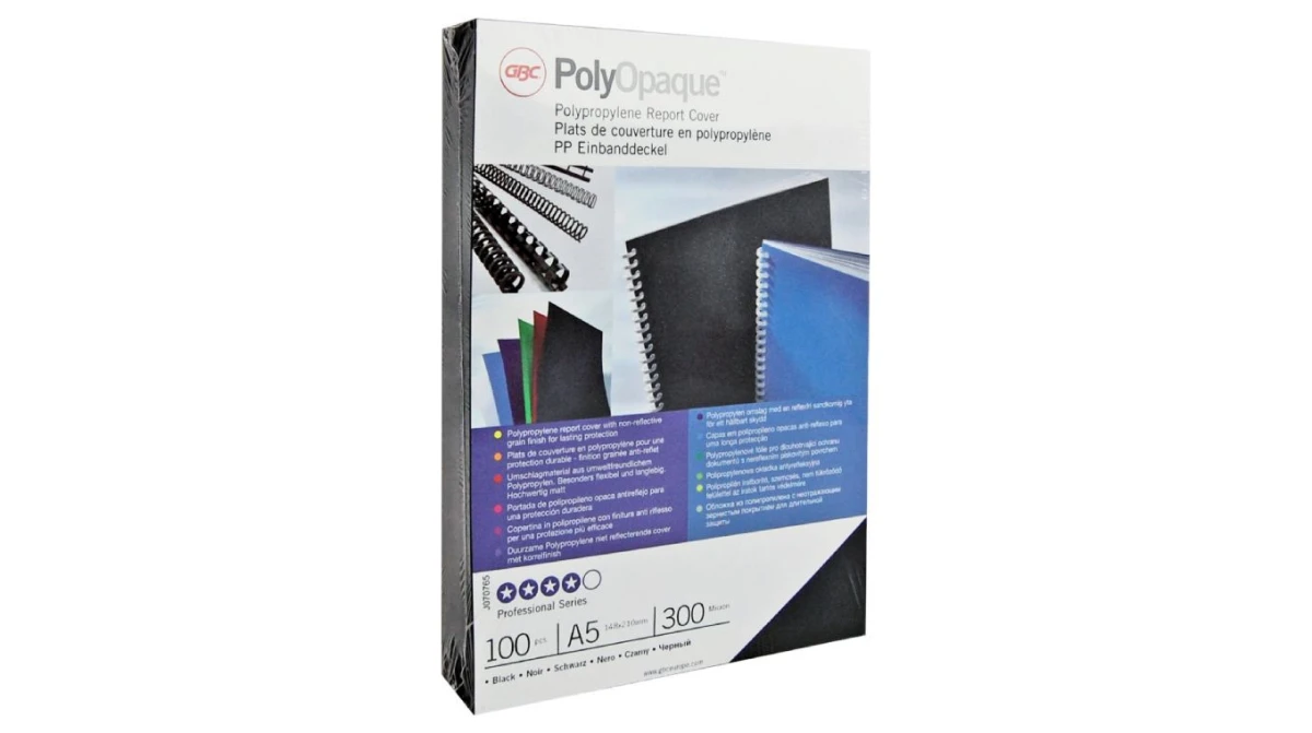 GBC Couverture PolyOpaque A4, 300my, 100 pcs.