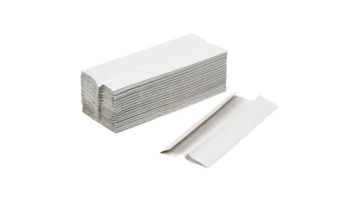 OECO-SWISS Essuie-mains en papier pliage C, 1 couche, blanchâtre