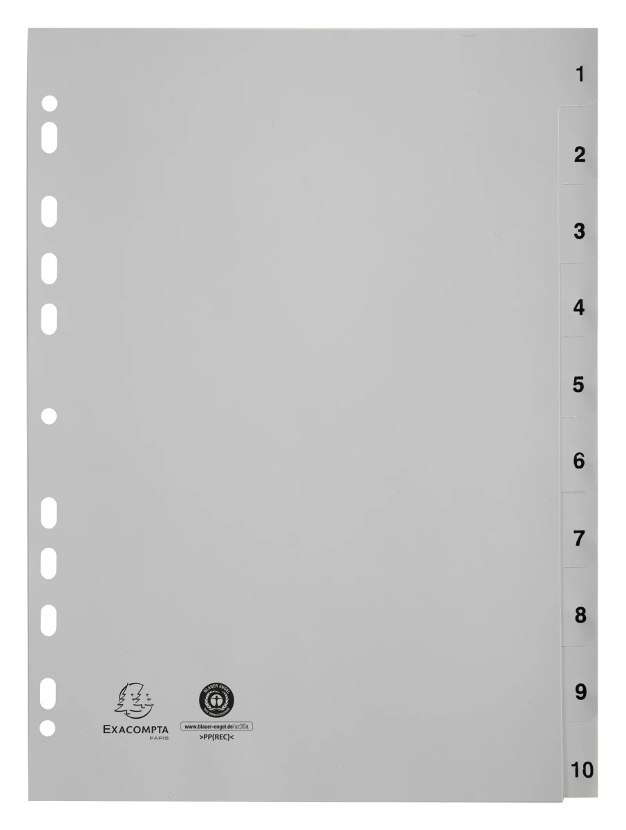 EXACOMPTA Répertoire de chiffres 1 - 10