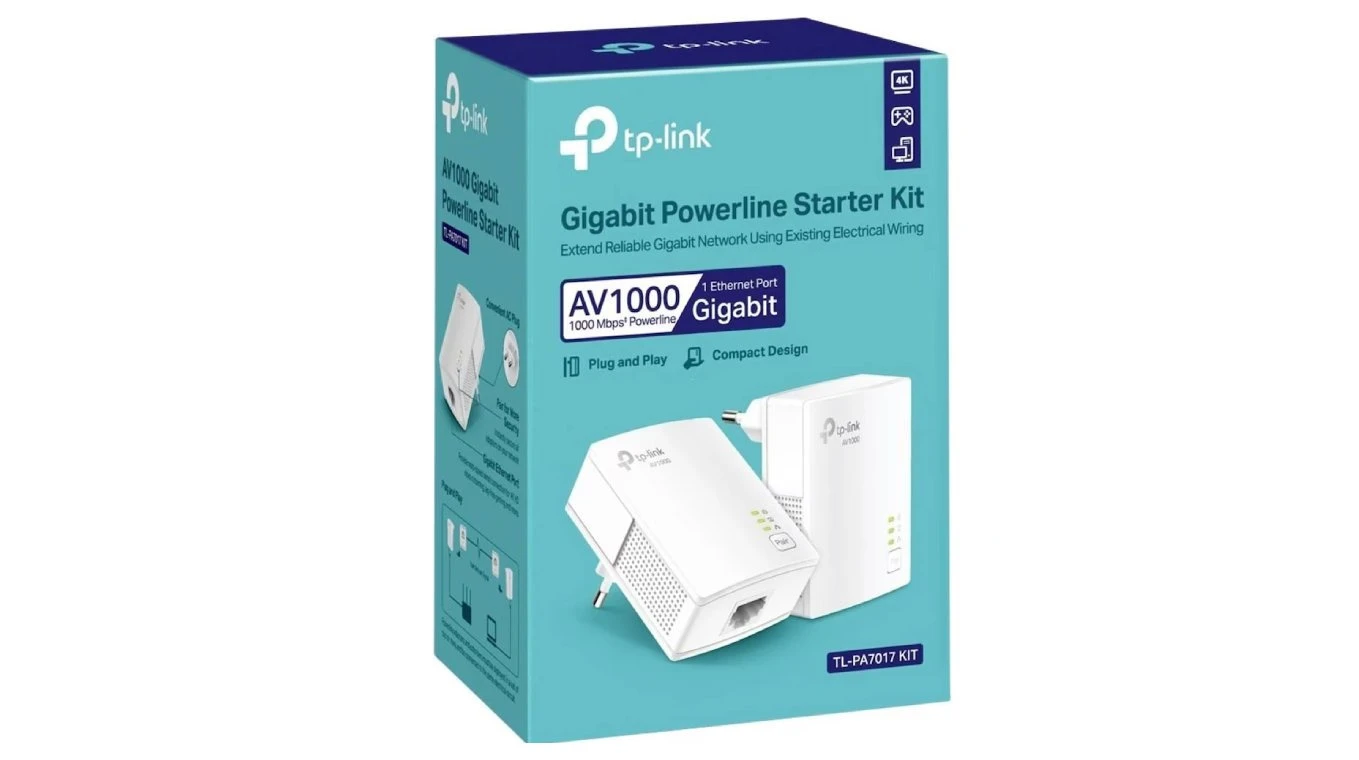 TP-LINK TL-PA7017 Gigabit Powerline Starter Kit