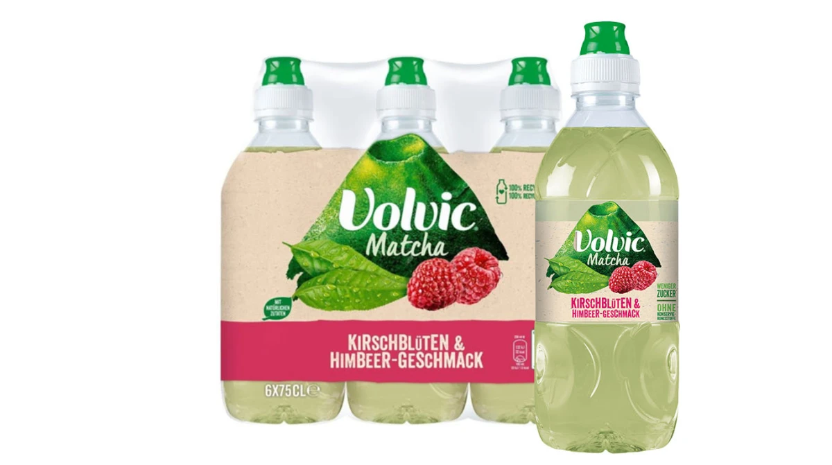 VOLVIC Thé Matcha Fleurs de cerisier-Framboise 6 x 7.5 dl