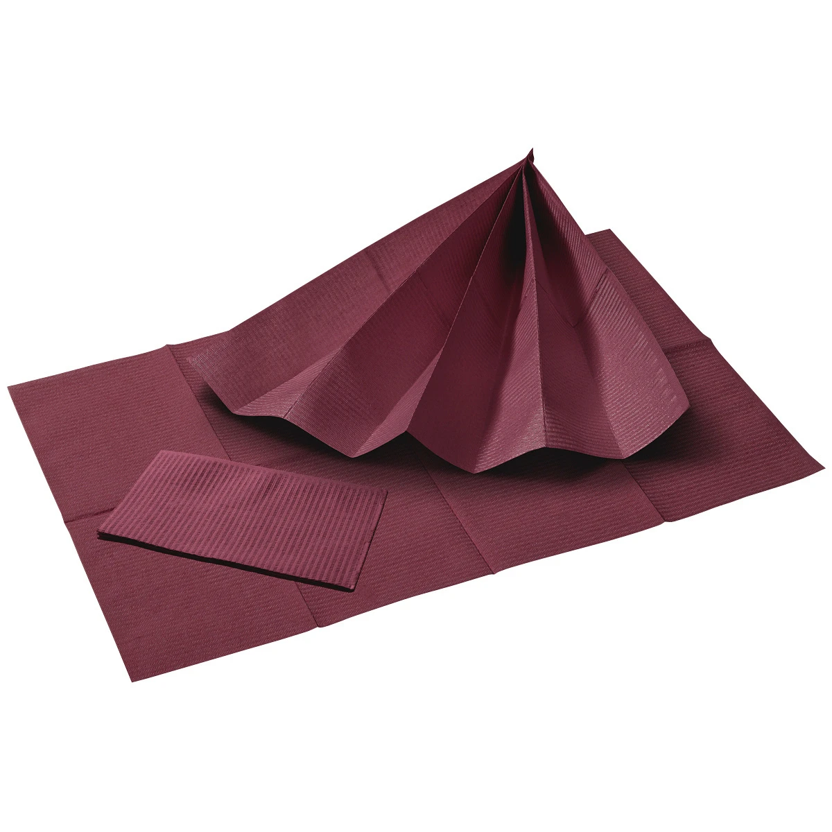 Serviettes pour patients 33 x 45 cm, burgundy, paquet de 50 pièces