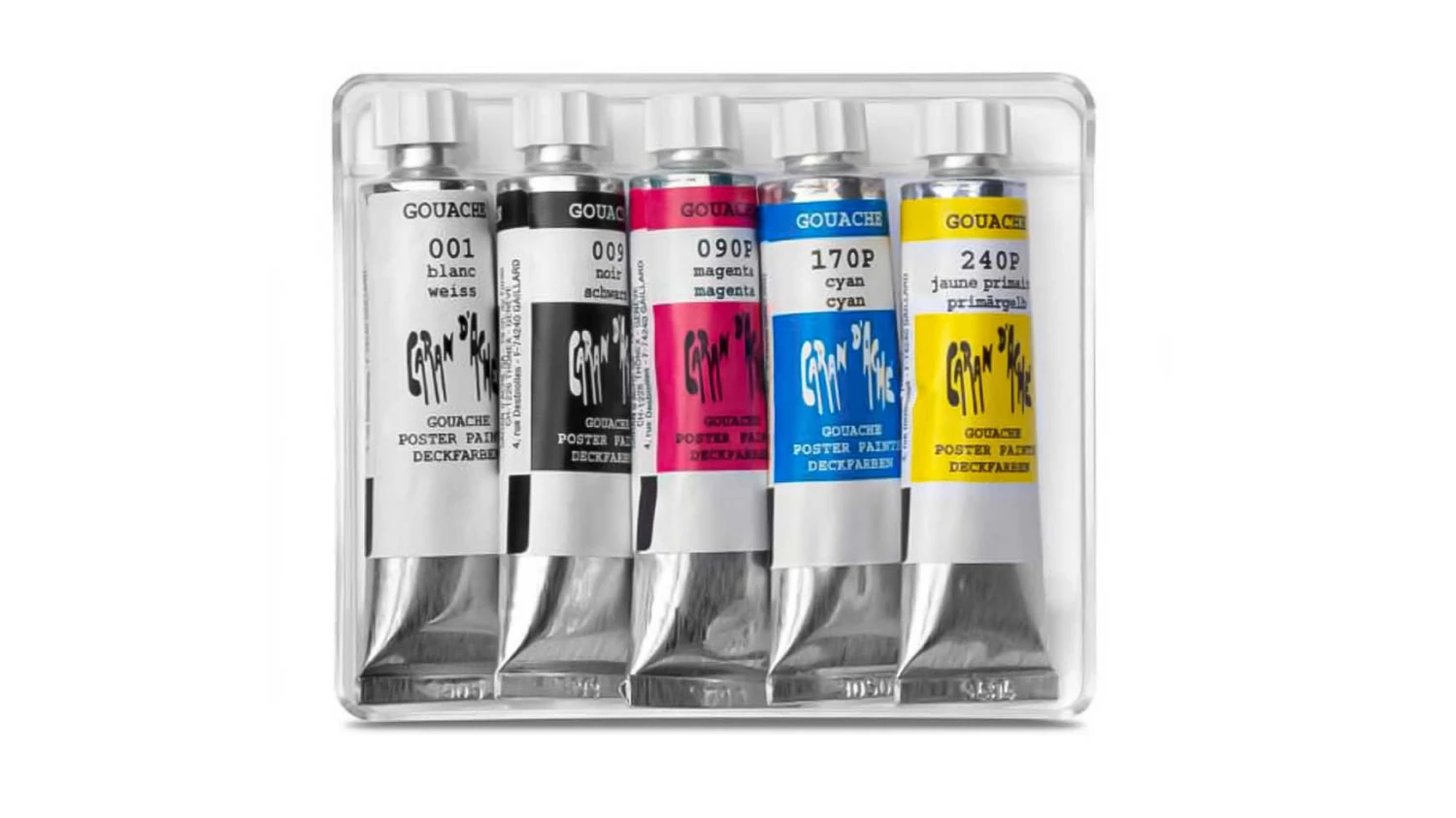 CARAN D'ACHE Deckfarbe Gouache - 5 Tuben