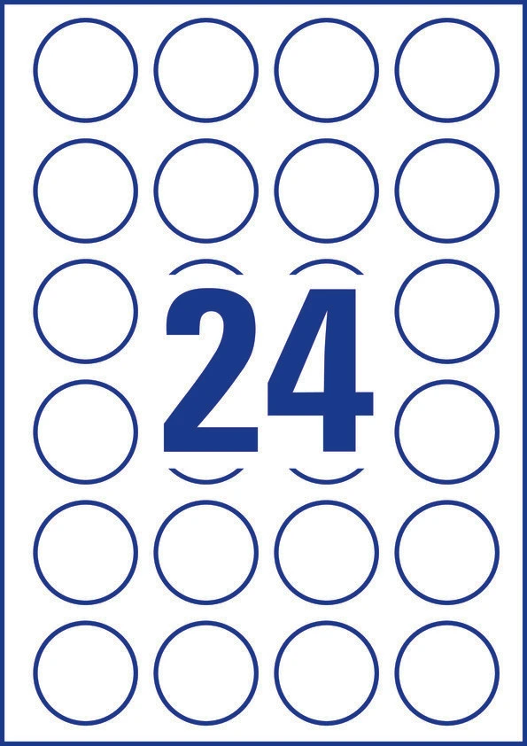 AVERY ZWECKFORM L3415-100 Etiketten, ø 40 mm, 100 Blatt
