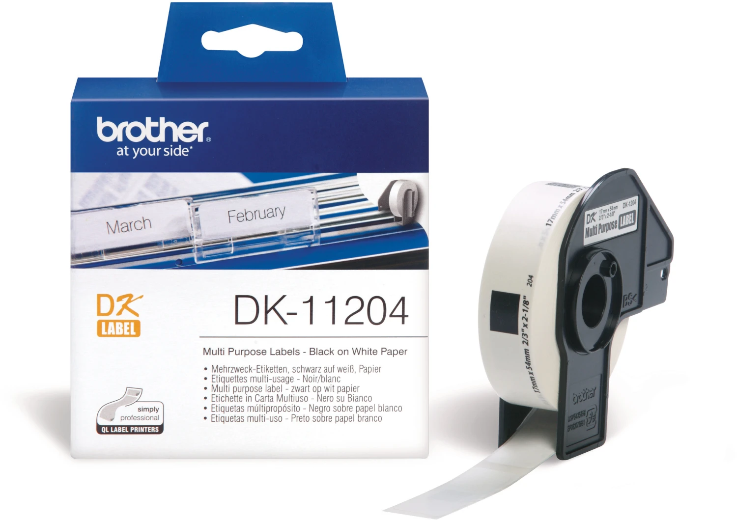 BROTHER P-TOUCH DK-11204 Étiquettes multi-usages