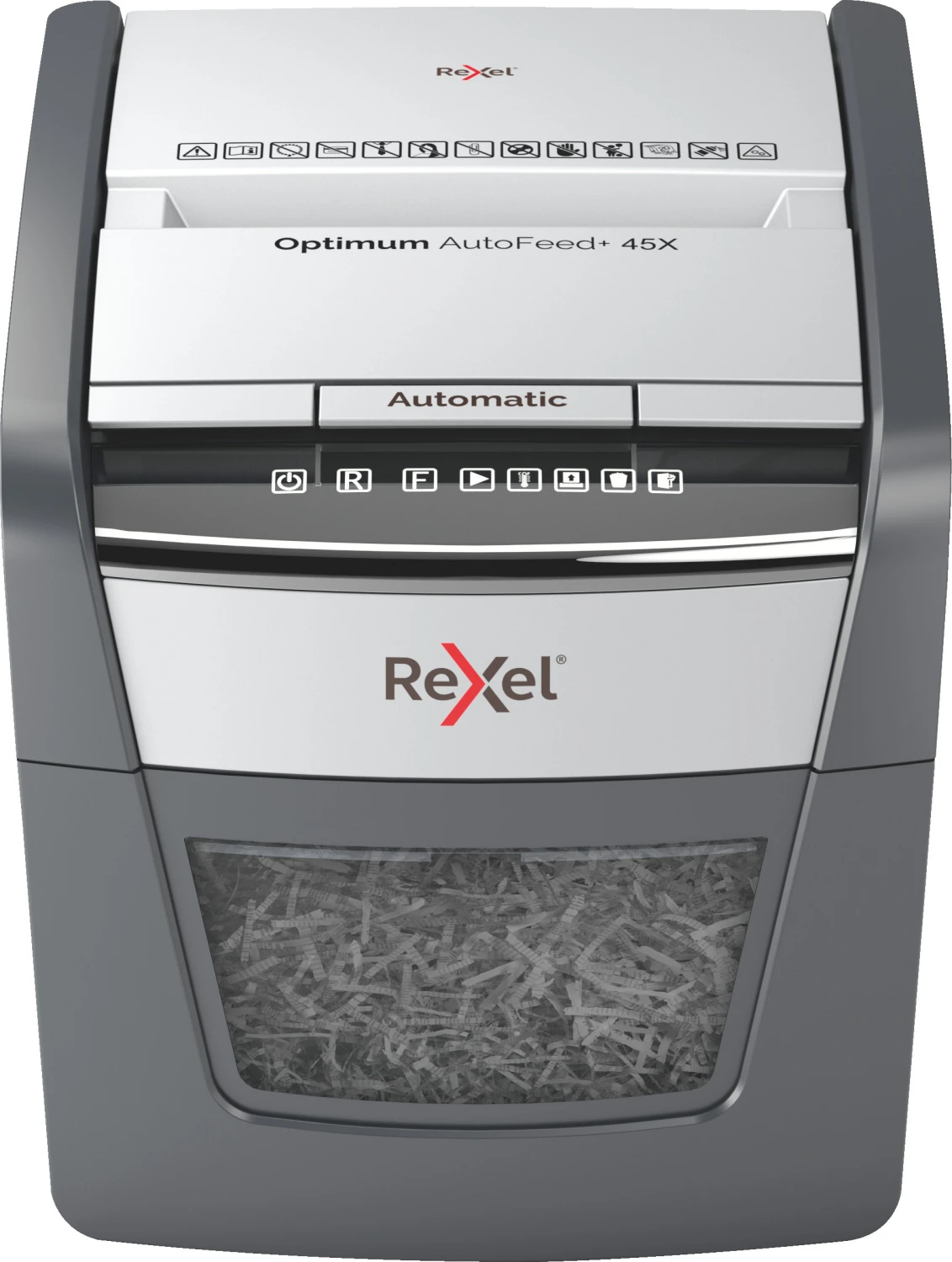 REXEL Aktenvernichter Optimum AF+ 45X, P-4, 20lt