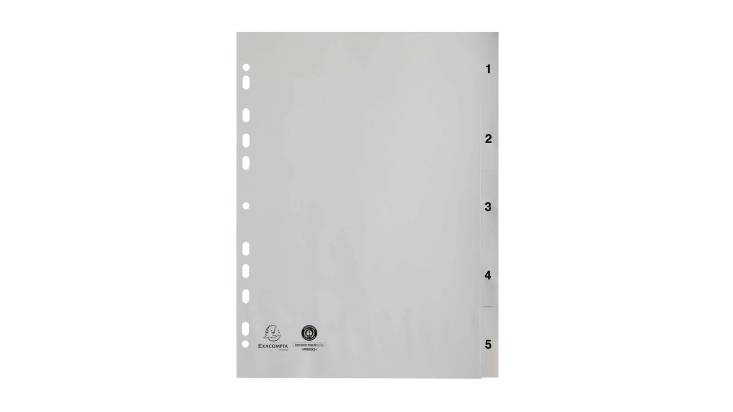 EXACOMPTA Zahlenregister 1 - 5