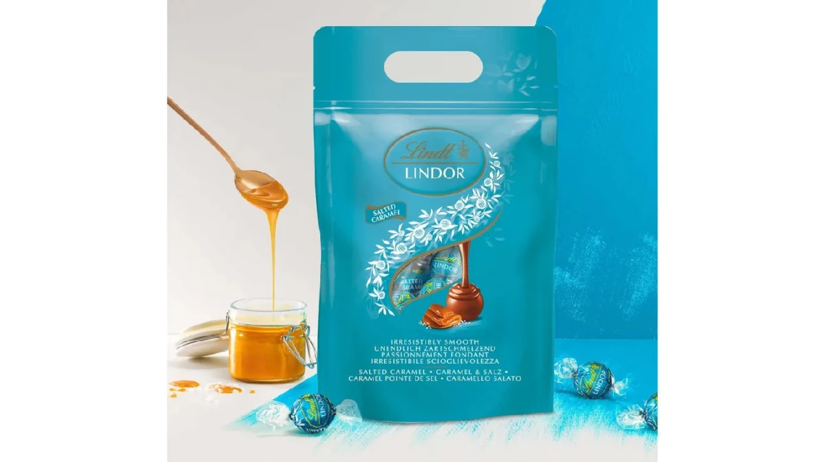 LINDT Lindor Boules Saltet Caramel 1000g